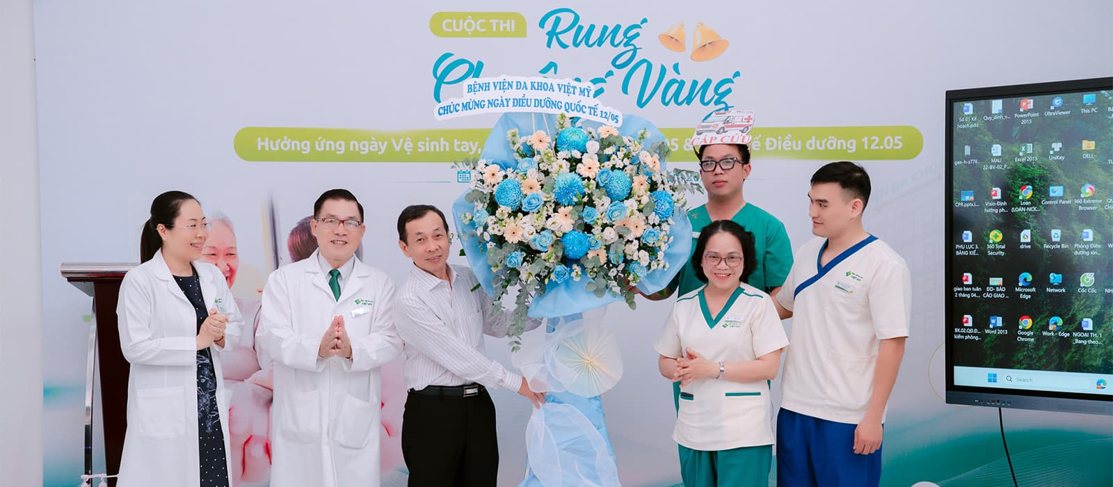 “RUNG CHUÔNG VÀNG” LAN TỎA TINH THẦN QUỐC TẾ ĐIỀU DƯỠNG 12/05 TẠI BỆNH VIỆN ĐA KHOA VIỆT MỸ